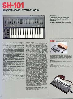 Roland SH-101 Vintage Synthesizers, Electronic Music Poster, Music Setup, Music Production Equipment, Vintage Synth, Music Ads, Project Zero, Analog Synth, Studio Music