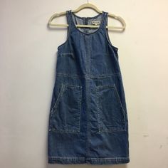 Denim Shift Dress By Madewell With Utility Pockets On The Front- This Dress Came With The Distressing Around The Edges For A Cool Worn In Look. Worn And Washed Once. In Excellent Condition! Madewell Dresses, Madewell Denim, Madewell, Shift Dress, Colorful Dresses, Mini Dress, Womens Dresses, Women Shopping, Blue