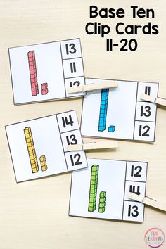 these printable cards are perfect for beginning and ending the numbers in this fun activity