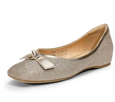 Lend feminine character to your step with this streamlined ballet flat boasting a playful bow accent and a hidden wedge heel. From Dream Pairs. Southern Belle, Vintage Branding, Ballet Flat, Wedge Heels, Ballet Flats, Fashion Shoes, Dress Shoes, Wedding Ideas, Wedges