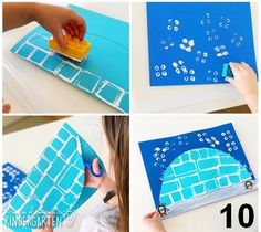 step by step instructions on how to make an art project for kids