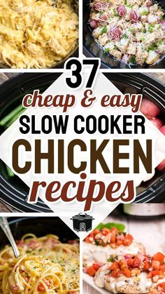 the best slow cooker chicken recipes that are easy to make and great for dinner