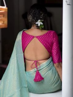 he knew, however, that nothing would bring her joy if she wasn’t true to herself first. No, she would not bow down to societal pressures. She would live life, on her own terms, because zindagi na milegi dobara.

 Live life to the fullest in this beautiful purple saree, made of handloom cotton and zari. Saree Blouse Back Strings, Elegant Saree With Unstitched Blouse, Elegant Saree With V-neck Unstitched Blouse, Blue Saree With Unstitched Blouse, Blouses Designs Latest, Semi-stitched Lavender Saree, Saree Blouse Styles