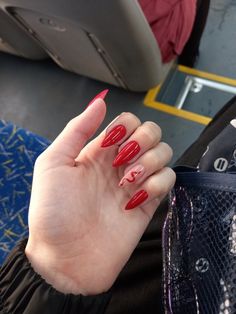 Red Nails Snake, Red Snake Nails, Nail Color Combinations, Short Red Nails, Beige Nails, Cute Gel Nails, Brown Nails, Coffin Nails Designs, Dream Nails