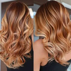 Dark Roots With Strawberry Blonde Hair, Red Brown And Blonde Hair Color, Copper And Blonde Hair Highlights, Balayage Hair Red And Blonde, Ombre Hair Strawberry Blonde, Strawberry Blonde With Balayage, Strawberry Red Blonde Hair, Strawberry Blond Highlight, Ginger And Blonde Balayage