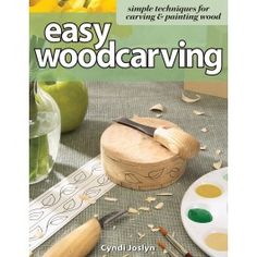 an easy woodcarving book is shown