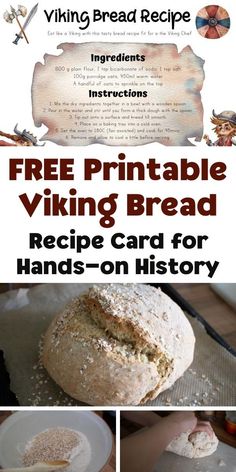 the recipe for viking bread is shown here