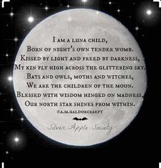 a poem written on the moon with stars in the background