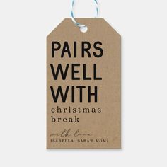 paris well with christmas break gift tag