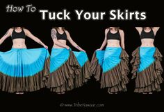 how to tuck your skirts for belly dance