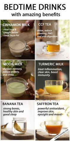 the benefits of bedtime drinks with amazing benefits