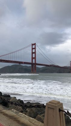 a view of the golden gate bridge over the ocean