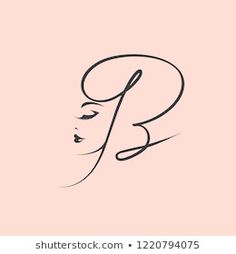 a woman's face with her eyes closed and the letter p in black ink