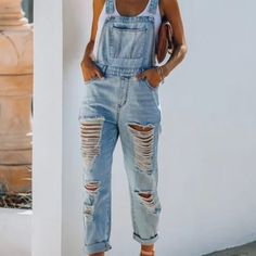 Brand New, Tag Still On. Vici Dolls Distressed Denim Overalls - Size Large //Best Seller// Show Us Your Sweet + Sassy Sides In Our Favorite Denim Overalls! Our Sassy Sweetheart Distressed Denim Overalls Are Simple And Chic In A Medium Wash With Heavy Distressing Throughout. We Love The Relaxed Fit On These Overalls That Will Be A Staple In Your Wardrobe! Finished With A Front Pouch Pocket And Four More Pockets. Vici Dolls, Printed Denim Jeans, Distressed Overalls, Jean Romper, Jean Overalls, Printed Denim, Denim Overalls, Show Us, Overall Shorts