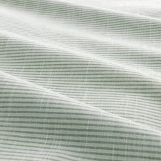 a white and green striped fabric