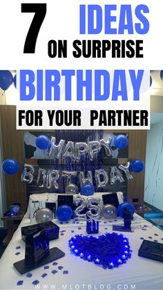 Ideas on a surprise birthday for your partner