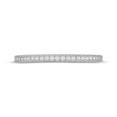 a diamond wedding band in 18k white gold