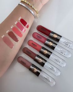 Lip Gloss Kiko, Kiko Lipstick, Gloss Kiko, Make Up Kits, Alat Makeup, Gloss Labial, Lip Swatches, Fancy Makeup, Kiko Milano