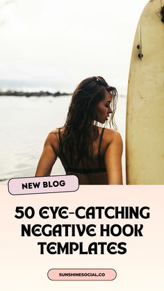 This pin showcases 50 enticing negative hook templates designed to capture audience engagement for social media reels. Incorporating unique, attention-grabbing techniques, this image guides content creators to boost their visibility.