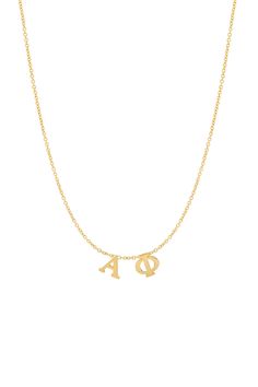 Celebrate sisterhood and commemorate an unforgettable time of your life. Designed in our original Spaced Letter style, BYCHARI is the first to do sorority necklaces in this super chic and special way. Rush to get yours, or give a sentimental gift to pledge your love to someone close to you. Always better when wearing your letters! Click here to add a diamond to your custom necklace! Expected shipping in 3-4 weeks. Aphi Merch, Sorority Necklaces, Alpha Phi Sorority, Time Of Your Life, Alpha Phi, Sentimental Gifts, Custom Necklace, Rose Color, I Promise