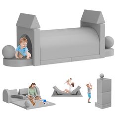 The Fairy Baby 10Pcs Modular Kids Play Couch is the perfect addition to any playroom, bedroom, or living room. Designed with creativity and versatility in mind, this large modular couch is sure to inspire your child's imagination. This convertible sofa is made with high-quality foam that provides a comfortable seating experience for children of all ages. The modular design allows for easy rearrangement, providing endless possibilities for different configurations. With its vibrant colors and pla Baby Couch, Kids Couch, Foam Flooring, Foam Sofa, Toddler Playroom, Modular Couch, Crawling Baby, Kids Sofa, Baby Fairy