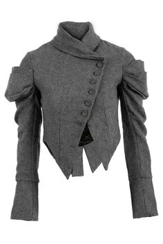 Victorian Jacket, Outer Jacket, Lady Grey, Sleeve Jacket, Steampunk Fashion, Wool Jacket, Victorian Fashion, Style Me