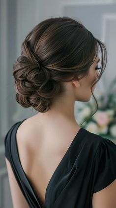 Hairstyles Boy, Hairstyles Pinterest, Deep Brown Hair, Romantic Curls, Elegant Updo, Hairstyles Braids, Sleek Hairstyles