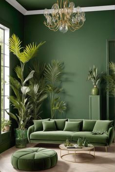 1. #GreenPaint
2. #NatureInspired
3. #HomeDecor
4. #2024Trends Green Couch Living Room, Dark Green Living Room, Green Living Room, Dark Green Walls, Living Room Color Schemes, Green Walls, Green Sofa, Eclectic Living Room, Living Room Green