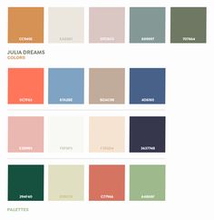 the color palette for julia dreams