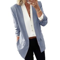 Style Business Casual, Business Casual Blazer, Office Casual Outfit, Work Coat, Professional Outfits Women, Suit Jackets For Women, Work Dresses For Women, Fashion Business Casual