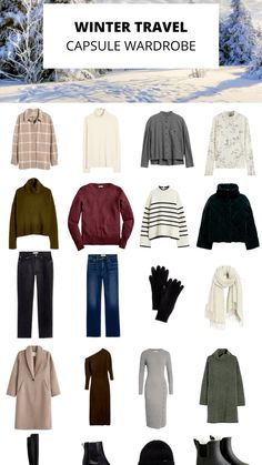 the ultimate winter travel capsule wardrobe