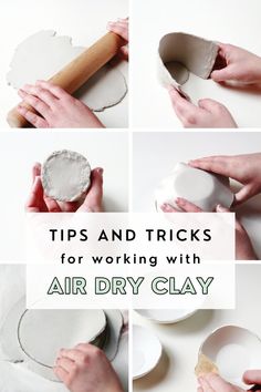 how to make an air dry clay vase with tips and tricks for working with it