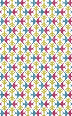 an abstract pattern with many different colors and shapes