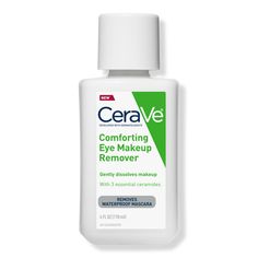 Comforting Eye Makeup Remover with Hyaluronic Acid - CeraVe | Ulta Beauty Makeup Remover Balm, Waterproof Mascara Remover, Mascara Remover, Cerave Skincare, Skincare Logo, Skin Care Cleanser, Contact Lens, Eye Makeup Remover, Waterproof Mascara