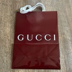 Gucci Gift Bag. Brand New From Italy Gucci Brown Bag Perfect For Gift, Brown Gucci Bag As Gift, Chic Gucci Bag For Gift, Gucci Gift, Purple Canvas, Gucci Gifts, Uniqlo Bags, Vintage Chanel Handbags, Medicine Bag