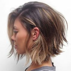 Cool Mom Hair, Low Maintenance Haircut For Thick Hair, Bob Lung, Choppy Bob Hairstyles, A Bob, 2015 Hairstyles, Fun Hair, Penteado Cabelo Curto, Going Gray