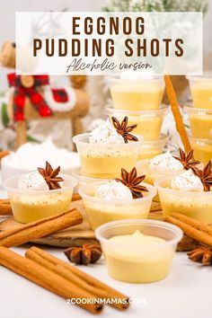 eggnog pudding shots with anise version