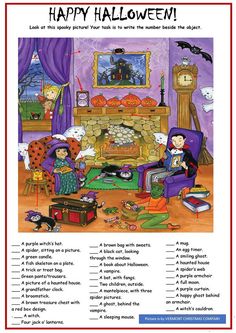 Halloween Esl Activities, Halloween Classroom Activities, Spooky Pictures, Image Halloween