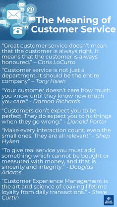 the meaning of customer service info sheet