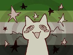 an image of a cat with stars in the background