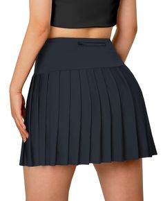 PRICES MAY VARY. [Material] - Women's athletic skirt is made of professional sports fabric with good breathability and quick-drying, so you always stay comfortable and dry. [Pleated Tennis Skirt] - Cute short golf skirt is designed with flowy pleated hemline to keep you stylish while exercising. Elastic inner layer design for added comfort and freedom of movement. [Tummy Control] - High waisted and soft wide waistband designs offer you tummy support and provide you with extra coverage to help yo Golf Skorts, Sports Fabric, Golf Skirt, Pleated Tennis Skirt, Athletic Skirt, Golf Skirts, Golf Skort, Sport Tank Tops, Skirt With Pockets