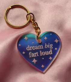 This keychain is 1.5 inches in height. It is made with my laser in iridescent acrylic. It's super lightweight and very adorable. It makes a great gift. The chain is golden. Iridescent Acrylic, Funky Jewelry, Really Funny Pictures, Cute Jewelry, Dream Big, Things To Buy, Girly Things, Really Funny, Making Ideas