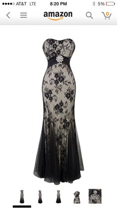 Mermaid cut black lace gown Empire Wedding Dress, Angel Fashion, Crystal Lace, Long Evening Dress, Prom Dress Inspiration, Lace Mermaid, Black Evening Dresses, Black Wedding Dresses, Gothic Dress