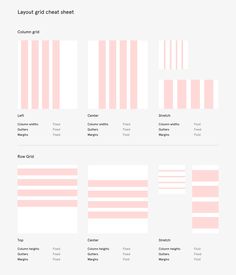 pink and white stripes are arranged in the form of horizontal lines on a sheet of paper