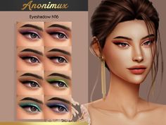 the eyeshadow n16 by anonmix for the simsess