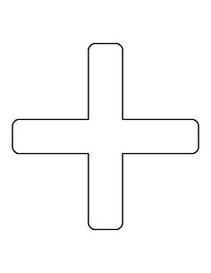 a cross that is black and white with no lines on the bottom, it appears to be in color