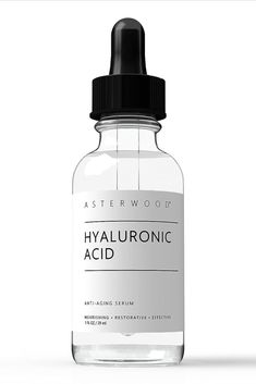 Asterwood Pure Hyaluronic Acid Serum for Face; Plumping Anti-Aging Face Serum, Hydrating Facial Skin Care Product, Fragrance Free, Pairs Well with Vitamin C Serum & Retinol Serum, 29ml/1 oz Vitamin C Face Serum, Hydrating Facial, Crepey Skin, Aging Face, Skin Care Product, Retinol Serum, Anti Aging Face