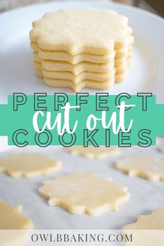 the perfect cut out cookies are ready to be baked