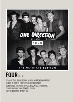 the one direction tour poster for four