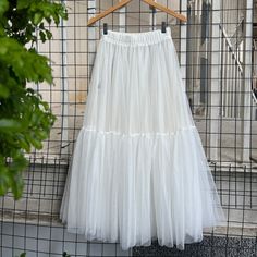 💌This skirt comes with a default length of 85 cm / 33 inches. 👗The lining of this skirt and the main body are separate, featuring both shorts and a skirt as part of the lining set. If you prefer the lining to be sewn into the skirt, please let us know. 💃This skirt comes with two layers of tulle by default, suitable for everyday wear. If you need it for a special occasion, such as a ball or wedding, you can contact us to make it with three layers for a more voluminous effect. ✨The length, colo Summer Full Skirt Petticoat For Costume Party, Spring Costume Skirt With Attached Cancan, Summer Costume Petticoat With Attached Cancan, Summer Costume Party Skirt With Attached Cancan, Spring Tulle Skirt For Costume Party, Tulle Skirt For Costume Party, Tiered Tulle Skirt For Costume Party, Spring Long Skirt For Costume Party, Long Skirt For Costume Party In Spring